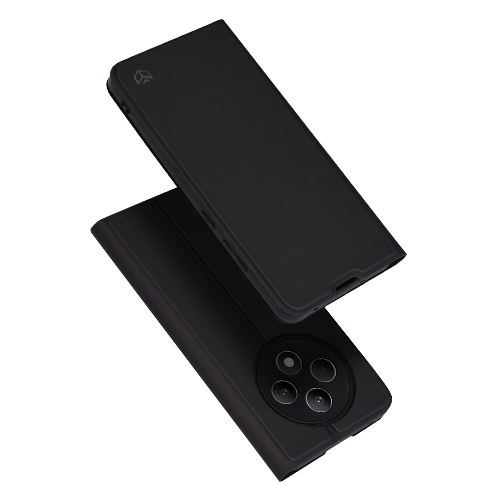 Ovitek za Oppo Reno12 FS 5G / Reno12 FS 4G / Reno12 F 4G / Reno12 F, Techsuit, Magskin Book, Črn