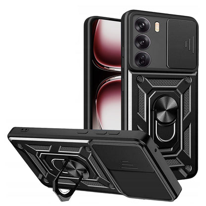 Ovitek za Oppo Reno12 Pro, Techsuit, CamShield, Črn