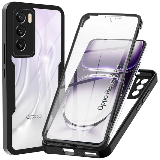 Ovitek za Oppo Reno12 Pro, Techsuit, ColorVerse 360, Črn