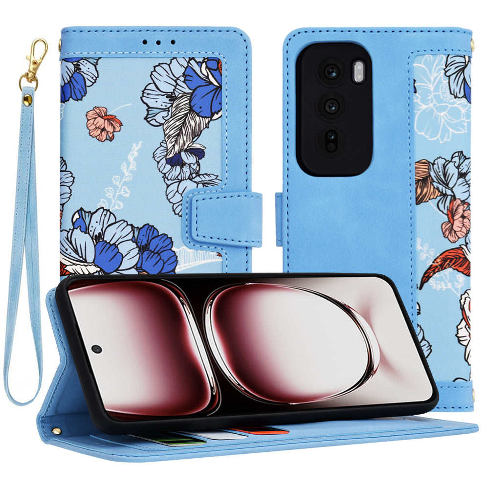 Ovitek za Oppo Reno12 Pro, Techsuit, FlipCraft, modra