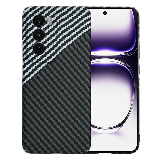 Ovitek za Oppo Reno12, Techsuit, Carbonite FiberShell, Črno Siva