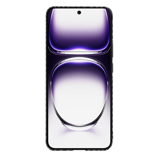 Case for Oppo Reno12, Techsuit, Carbonite FiberShell, Black