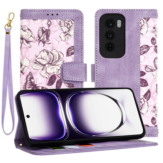 Case for Oppo Reno12, Techsuit, FlipCraft, Purple