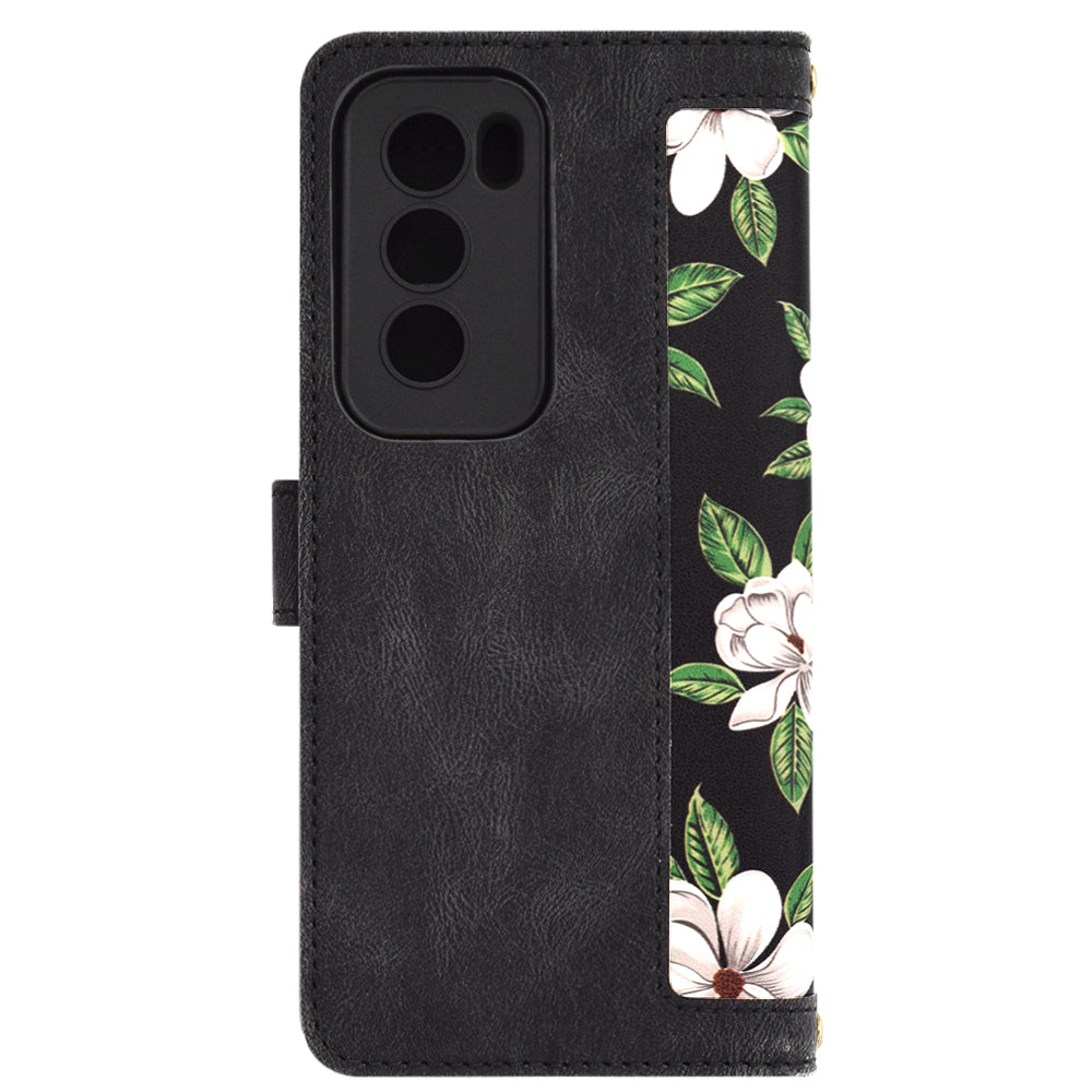 Ovitek za Oppo Reno12, Techsuit, FlipCraft, Črn