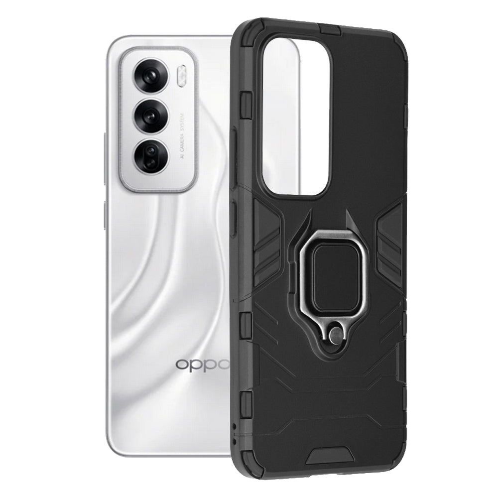 Ovitek za Oppo Reno12, Techsuit, Shield, Črn