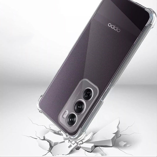 Case for Oppo Reno12, Techsuit, Shockproof Clear, Transparent