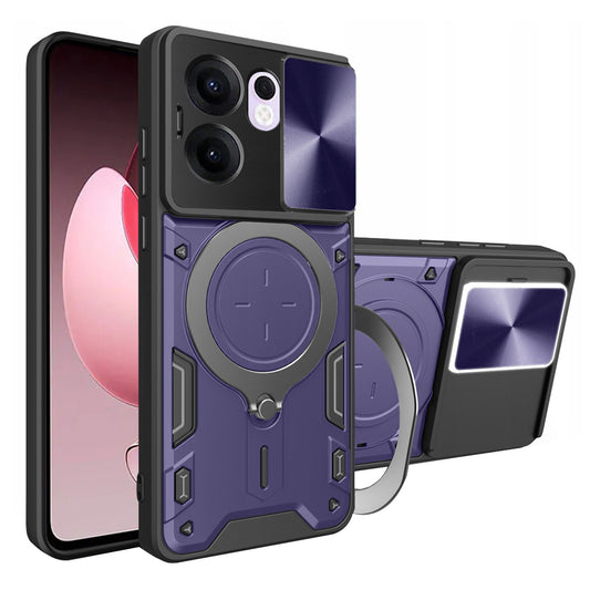 Ovitek za Oppo Reno13 FS 5G / Reno13 F 4G / Reno13 F, Techsuit, CamGuard Pro, Vijoličen