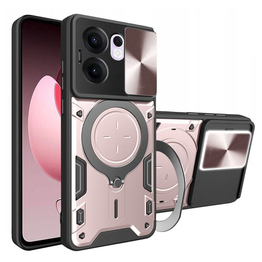 Ovitek za Oppo Reno13 FS 5G / Reno13 F 4G / Reno13 F, Techsuit, CamGuard Pro, rožnato zlata