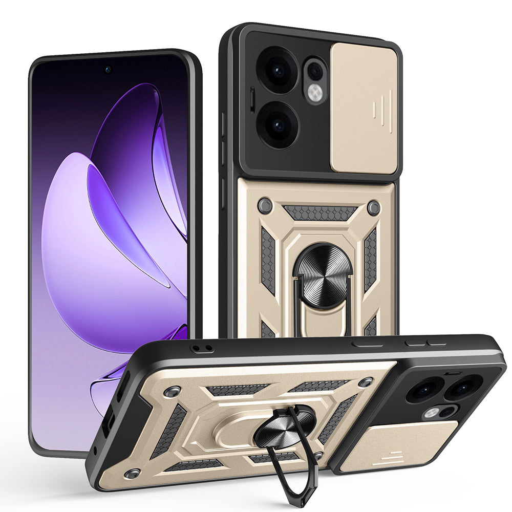 Ovitek za Oppo Reno13 FS 5G / Reno13 F 4G / Reno13 F, Techsuit, CamShield, Zlata