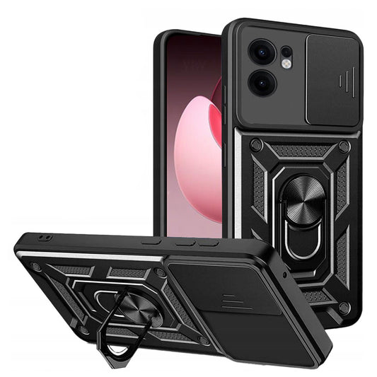 Ovitek za Oppo Reno13 FS 5G / Reno13 F 4G / Reno13 F, Techsuit, CamShield, Črn