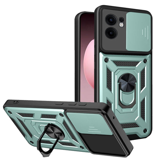 Ovitek za Oppo Reno13 FS 5G / Reno13 F 4G / Reno13 F, Techsuit, CamShield, Zelen