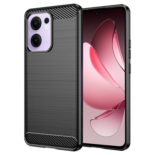Ovitek za Oppo Reno13 FS 5G / Reno13 F 4G / Reno13 F, Techsuit, ogljik, črn