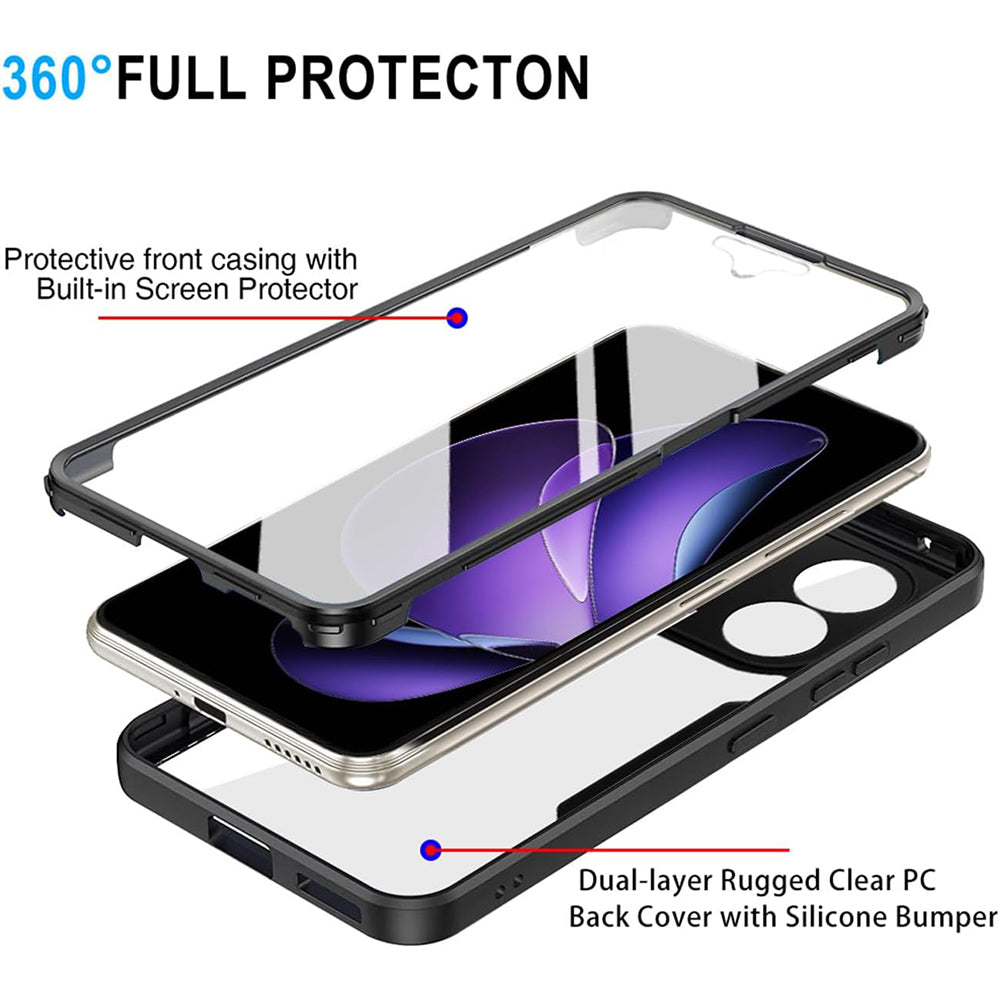 Ovitek za Oppo Reno13 FS 5G / Reno13 F 4G / Reno13 F, Techsuit, ColorVerse 360, Vijolična