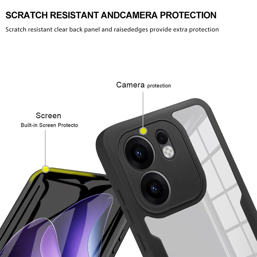 Ovitek za Oppo Reno13 FS 5G / Reno13 F 4G / Reno13 F, Techsuit, ColorVerse 360, Vijolična