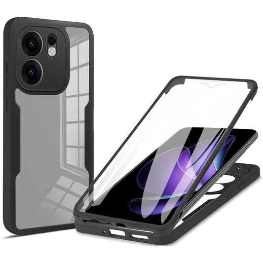Ovitek za Oppo Reno13 FS 5G / Reno13 F 4G / Reno13 F, Techsuit, ColorVerse 360, Črn