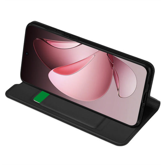 Ovitek za Oppo Reno13 FS 5G / Reno13 F 4G / Reno13 F, Techsuit, Magskin Book, Črn