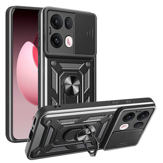 Ovitek za Oppo Reno13 Pro, Techsuit, CamShield, Črn