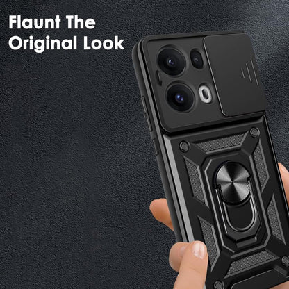 Ovitek za Oppo Reno13 Pro, Techsuit, CamShield, Črn