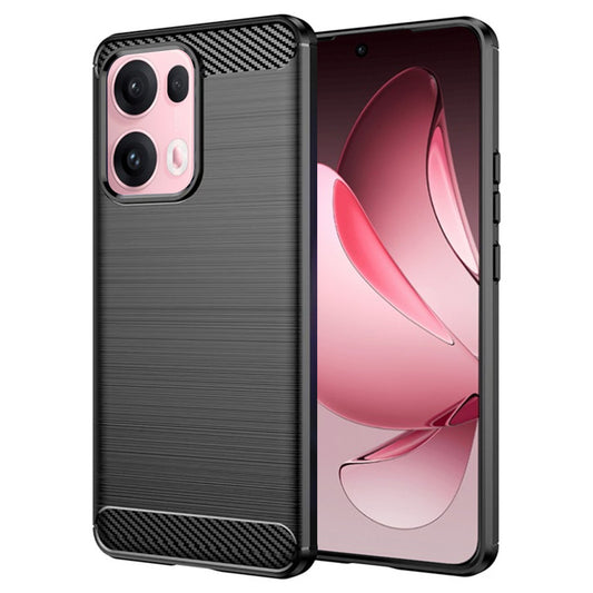 Ovitek za Oppo Reno13 Pro, Techsuit, ogljik, črn