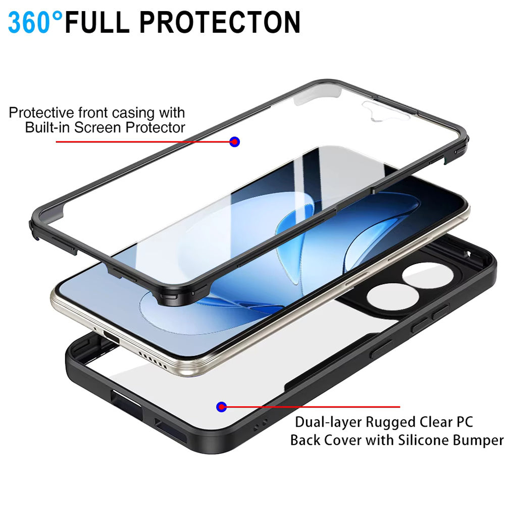 Ovitek za Oppo Reno13 Pro, Techsuit, ColorVerse 360, Črn