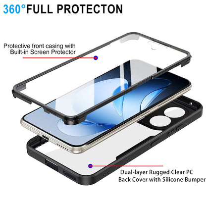 Ovitek za Oppo Reno13 Pro, Techsuit, ColorVerse 360, Črn