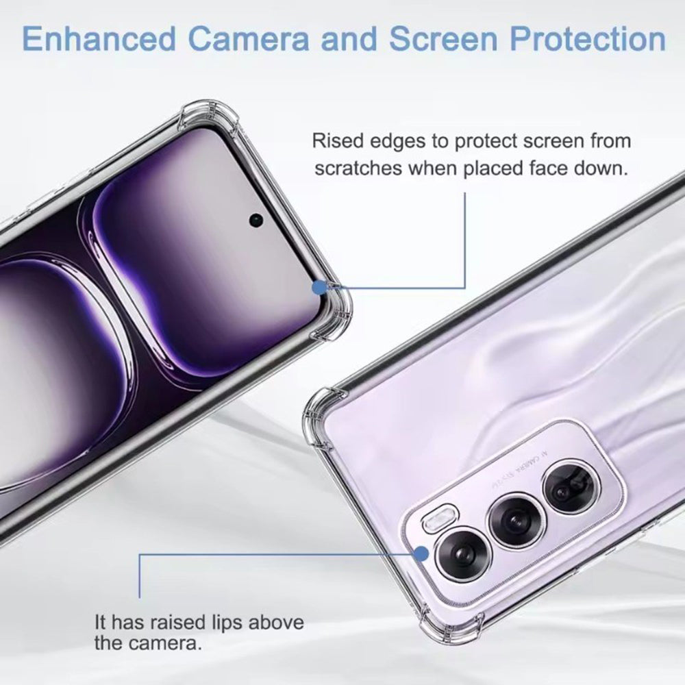 Ovitek za Oppo Reno13 Pro, Techsuit, odporen na udarce, prozoren