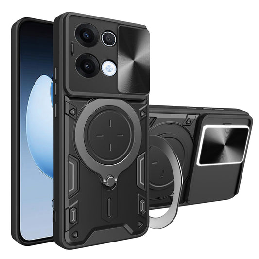 Ovitek za Oppo Reno13, Techsuit, CamGuard Pro, Črn