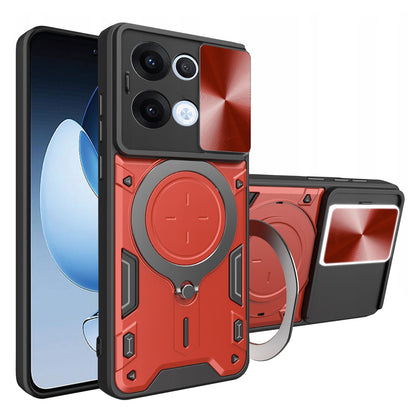 Ovitek za Oppo Reno13, Techsuit, CamGuard Pro, Rdeča