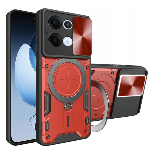 Ovitek za Oppo Reno13, Techsuit, CamGuard Pro, Rdeča