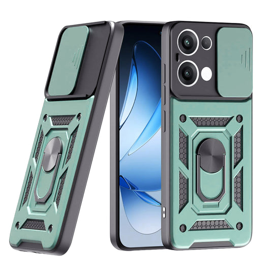 Ovitek za Oppo Reno13, Techsuit, CamShield, Zelen