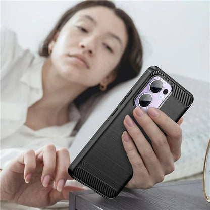Ovitek za Oppo Reno13, Techsuit, ogljik, črn