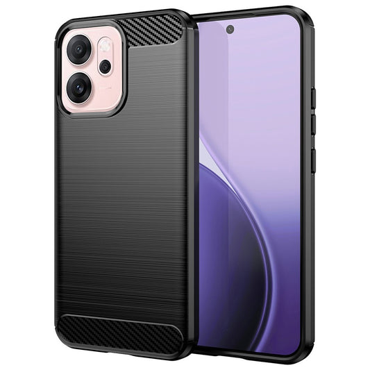 Ovitek za Oppo Reno14 F, Techsuit, Karbon, Črn