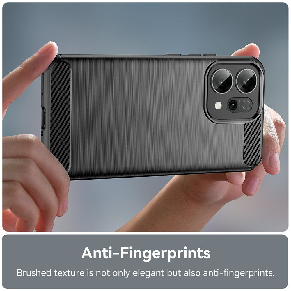 Ovitek za Oppo Reno14 F, Techsuit, Karbon, Črn