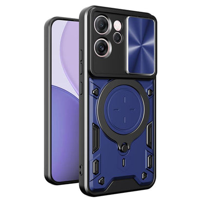 Ovitek za Oppo Reno14 FS 5G / Reno14 F, Techsuit, CamGuard Pro, modra