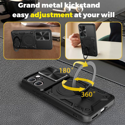 Ovitek za Oppo Reno14 FS 5G / Reno14 F, Techsuit, CamGuard Pro, modra