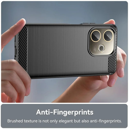 Ovitek za Oppo Reno14, Techsuit, Karbon, Črn