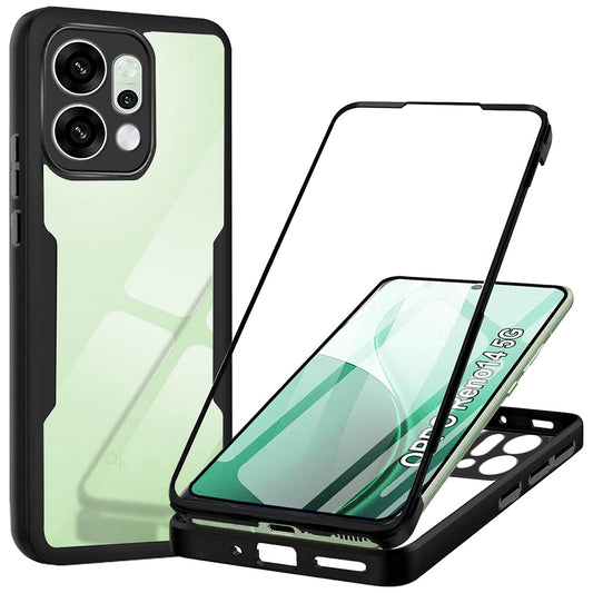 Ovitek za Oppo Reno14, Techsuit, ColorVerse 360, Črn