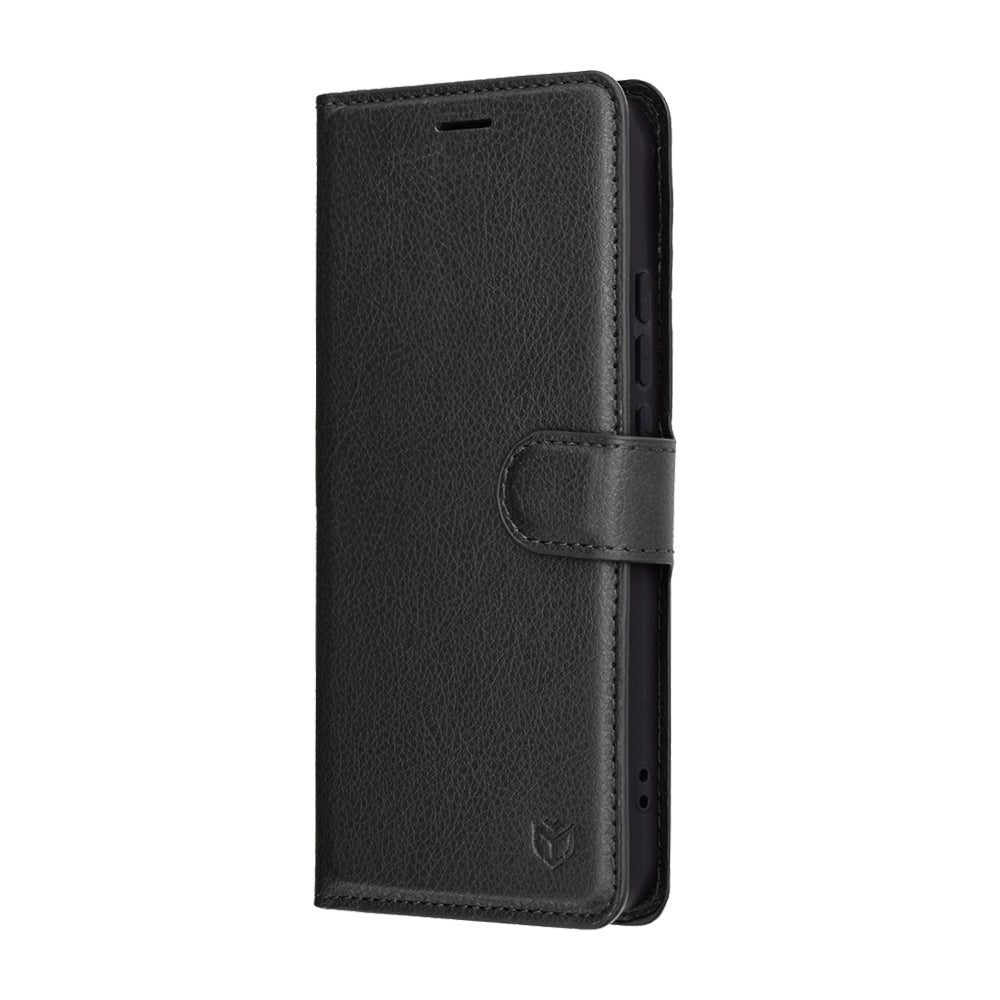 Ovitek za Oppo Reno14, Techsuit, Leather Folio, Črn