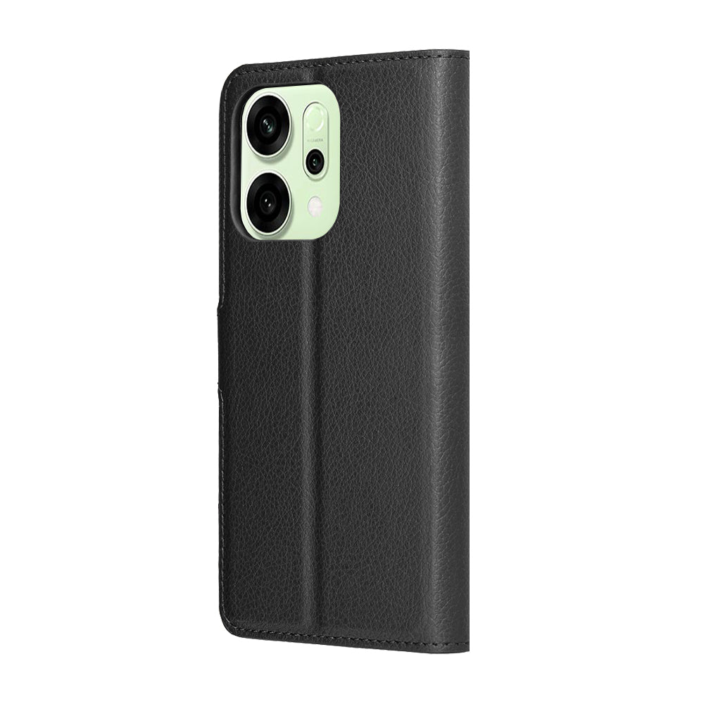 Ovitek za Oppo Reno14, Techsuit, Leather Folio, Črn