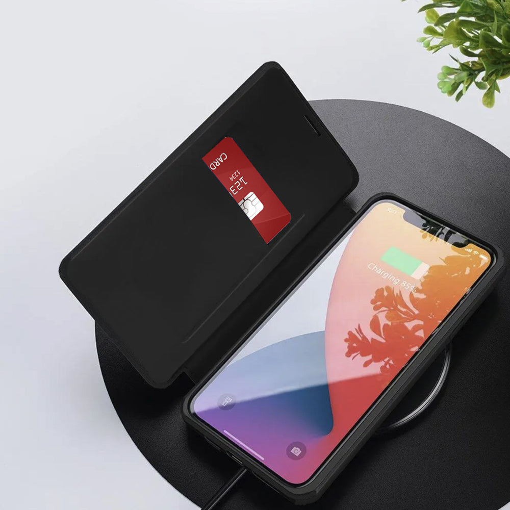 Case for Oppo Reno14, Techsuit, Magskin Book, Black