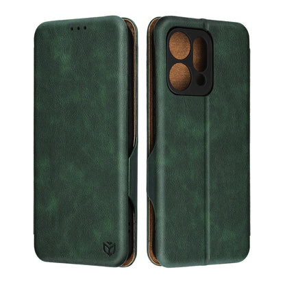 Ovitek za Oppo Reno14, Techsuit, Safe Wallet Plus, Zelen