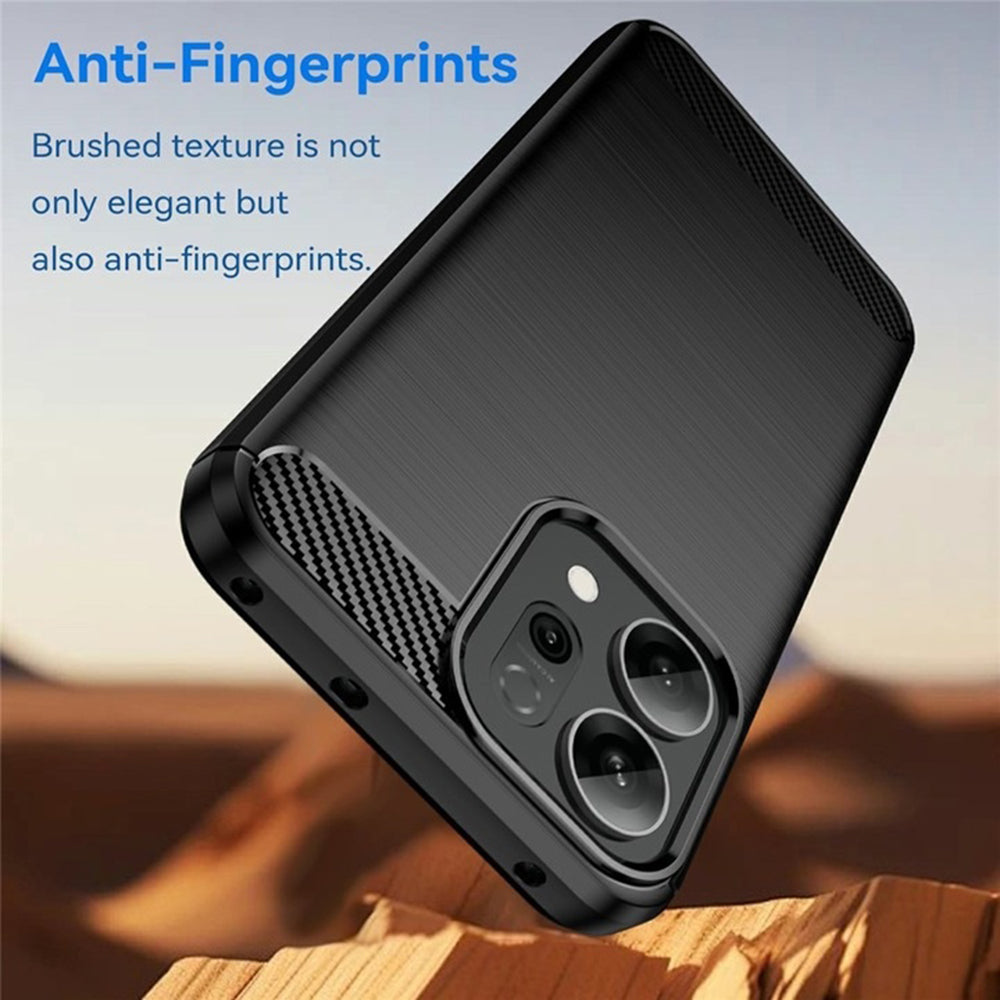 Ovitek za Oppo Reno15 FS / Reno15 F, Techsuit, Carbon, Črna