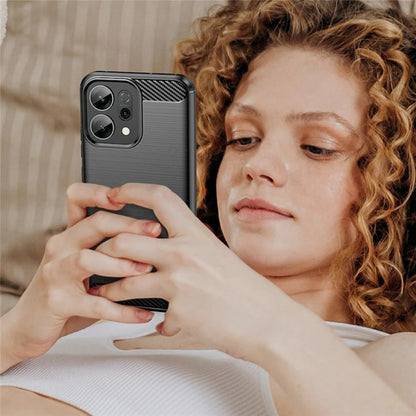 Ovitek za Oppo Reno15 FS / Reno15 F, Techsuit, Carbon, Črna