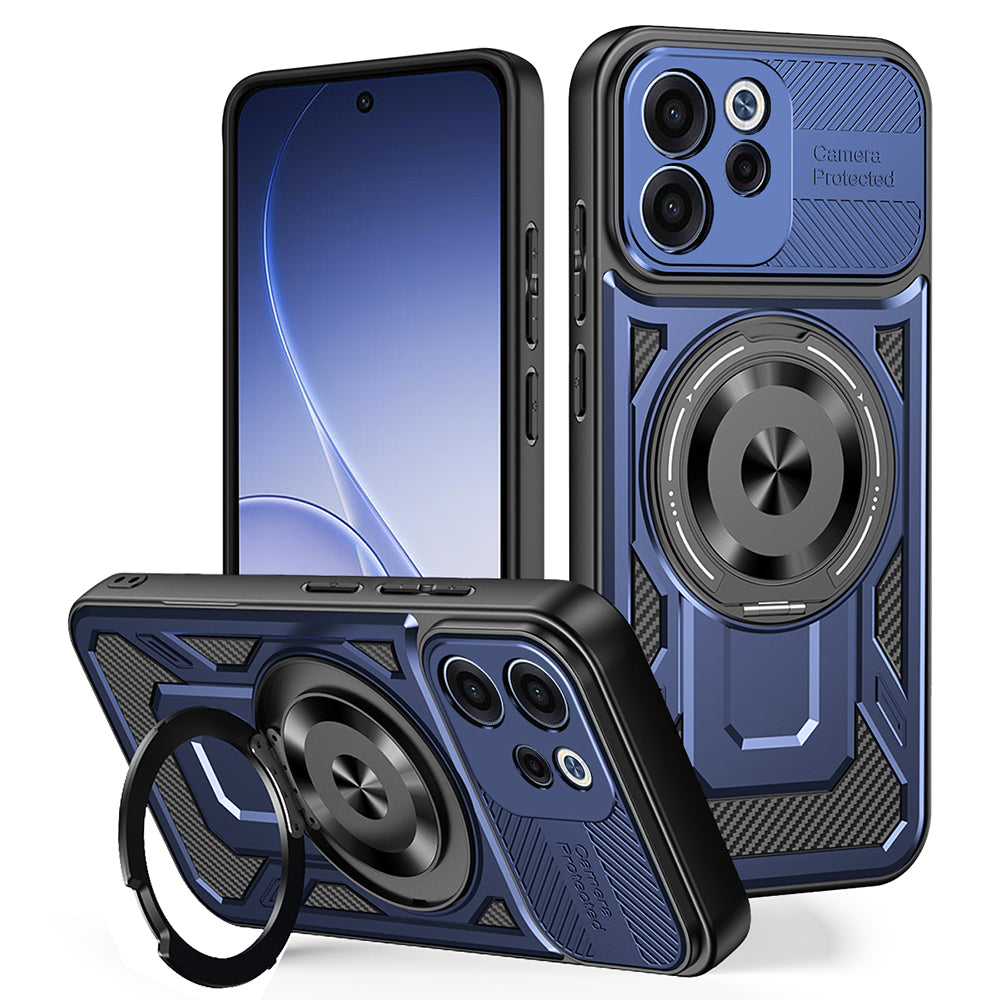 Ovitek za Oppo Reno15 FS / Reno15 F, Techsuit, RuggedCam, Modra