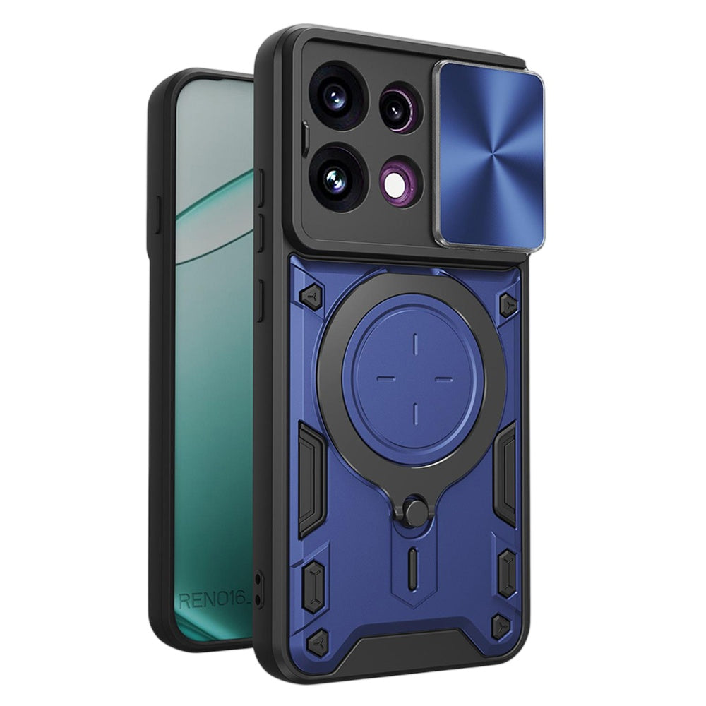 Ovitek za Oppo Reno16 F / Reno16 FS, Techsuit, CamGuard Pro, modra