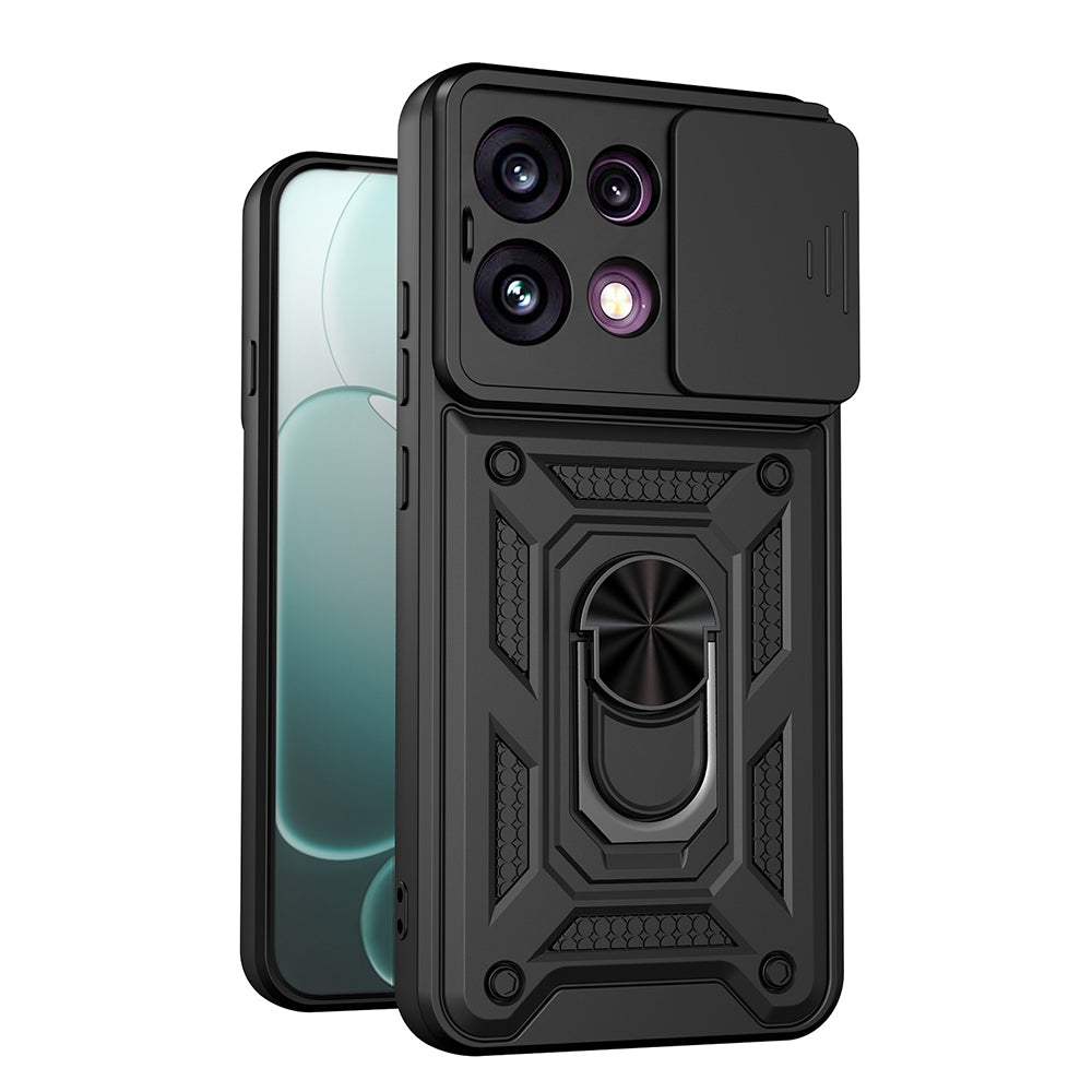 Ovitek za Oppo Reno16 F / Reno16 FS, Techsuit, CamShield, Črn