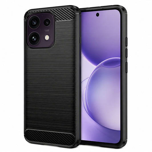 Ovitek za Oppo Reno16 F / Reno16 FS, Techsuit, Karbon, Črn