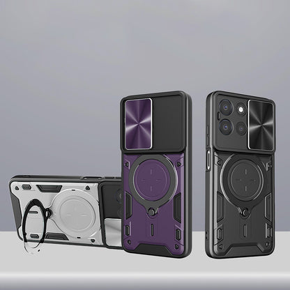 Ovitek za Oppo Reno16 / Reno16 Pro, Techsuit, CamGuard Pro, rožnato zlata