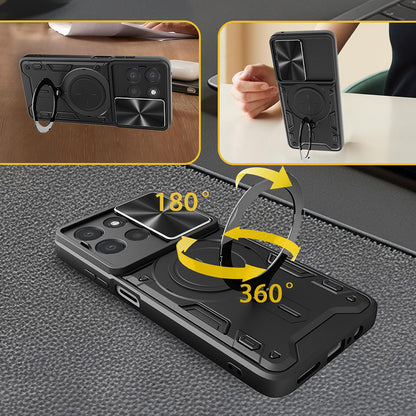 Ovitek za Oppo Reno16 / Reno16 Pro, Techsuit, CamGuard Pro, rožnato zlata