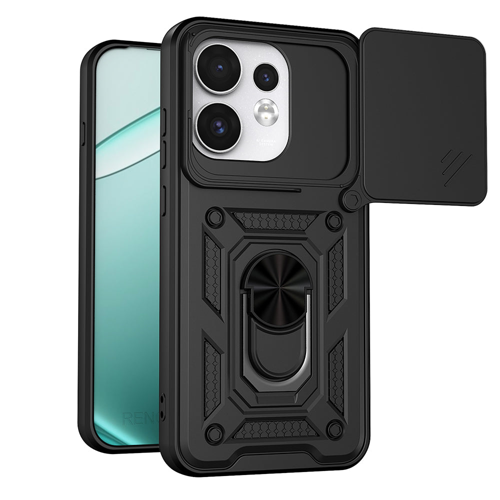 Ovitek za Oppo Reno16 / Reno16 Pro, Techsuit, CamShield, Črn